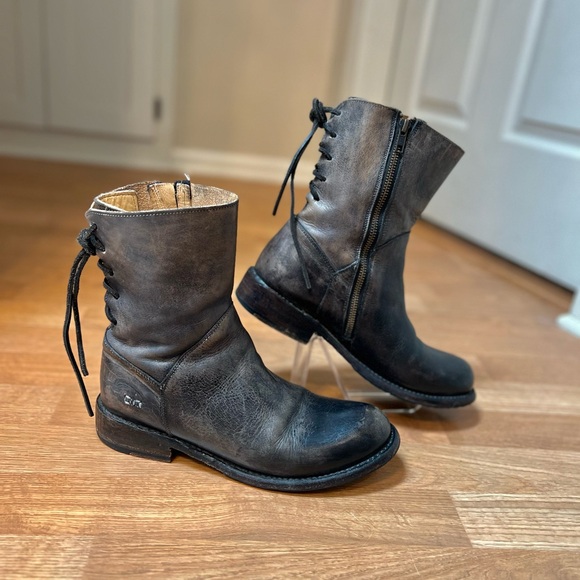 🤎Bed|Stü Brown boots with lace-up back🍫 - Picture 3 of 6